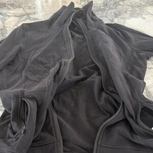 lululemon athletica Black Zip-Up Bomber Jacket